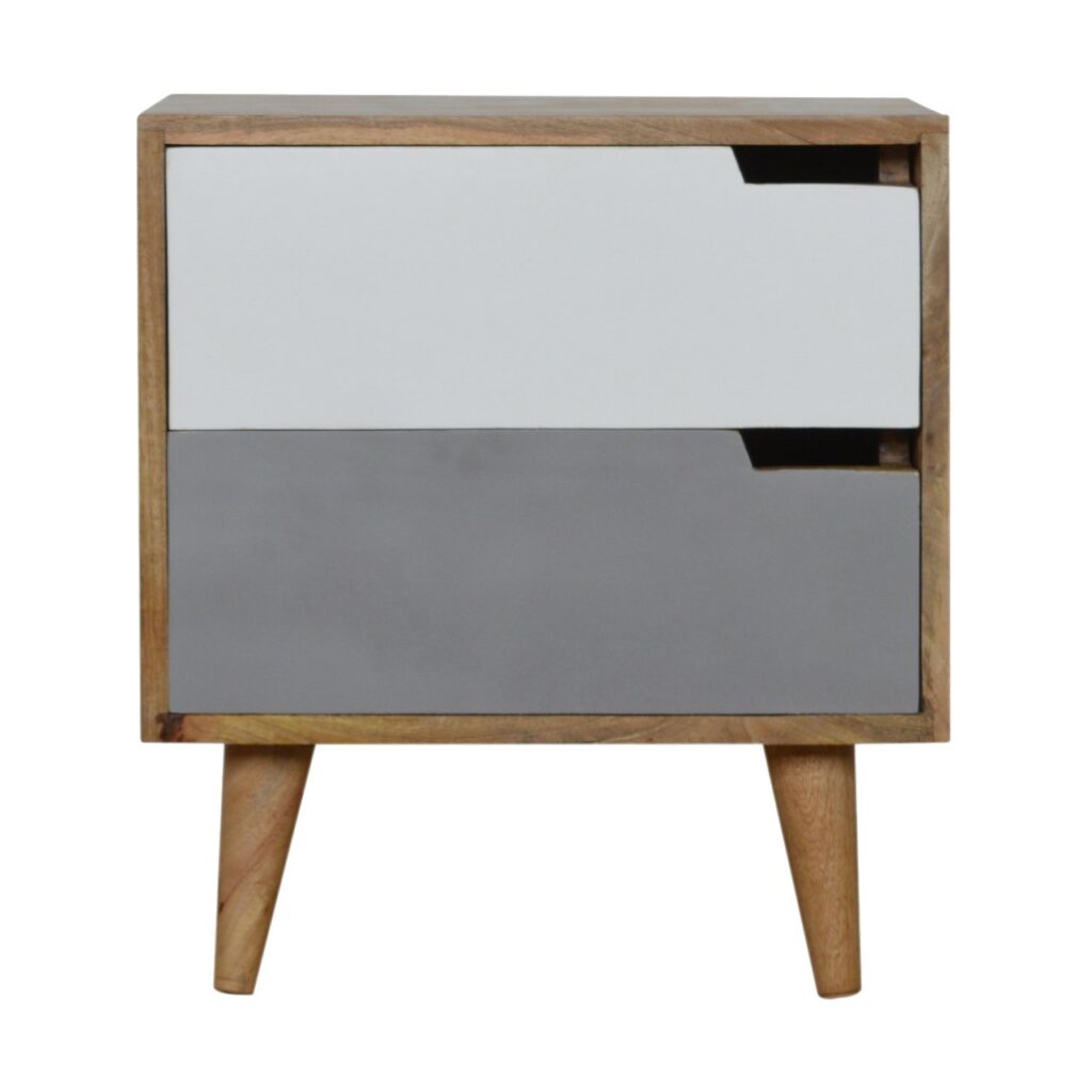 Canada Grey Painted Cut-out Nightsand Suppliers