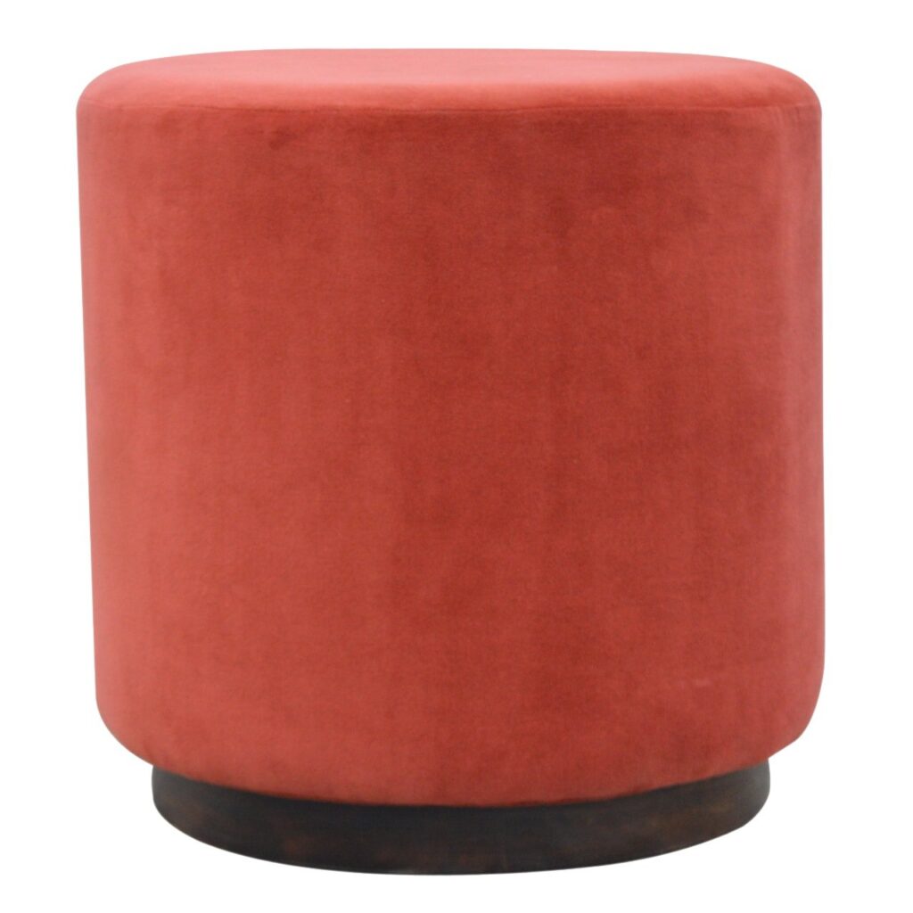 Canada Large Brick Velvet Wooden Footstool Suppliers