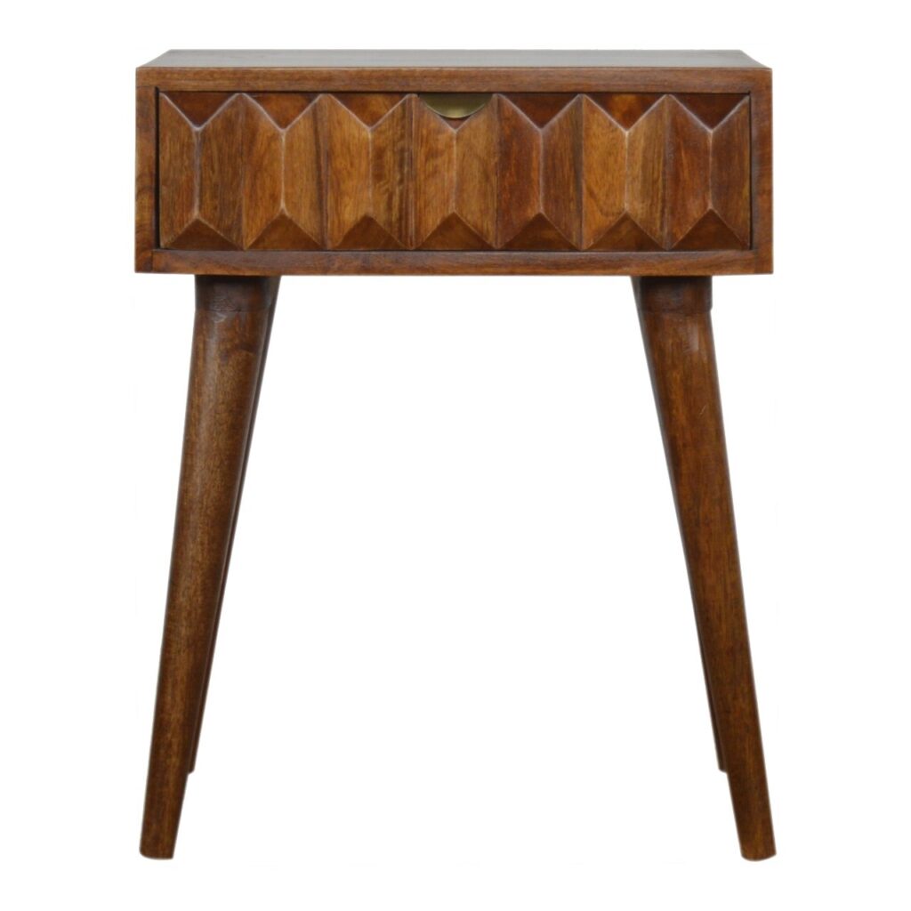 Canada Carved Chestnut Nightsand Suppliers