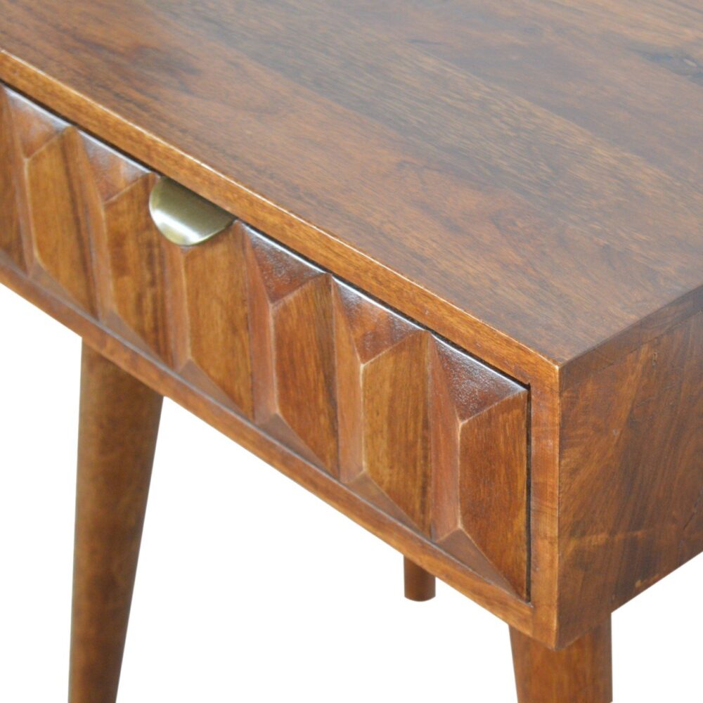 wholesale IN851 - Carved Chestnut Bedside for resale