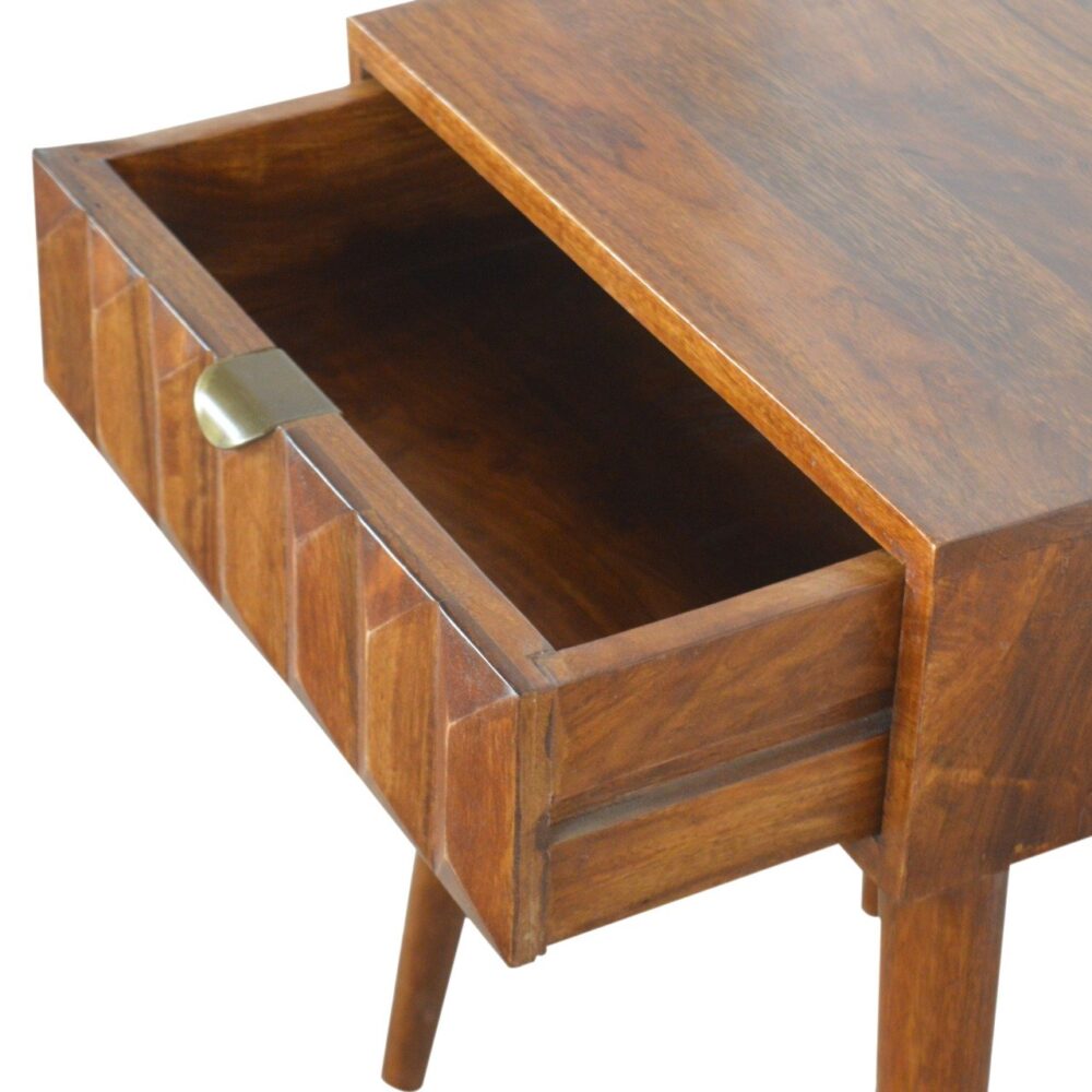 IN851 - Carved Chestnut Bedside dropshipping