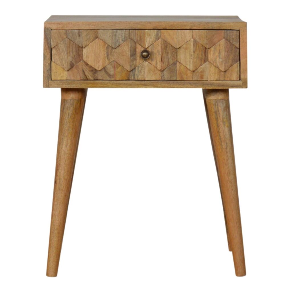 Canada Pineapple Carved Oak-ish Nightsand Suppliers