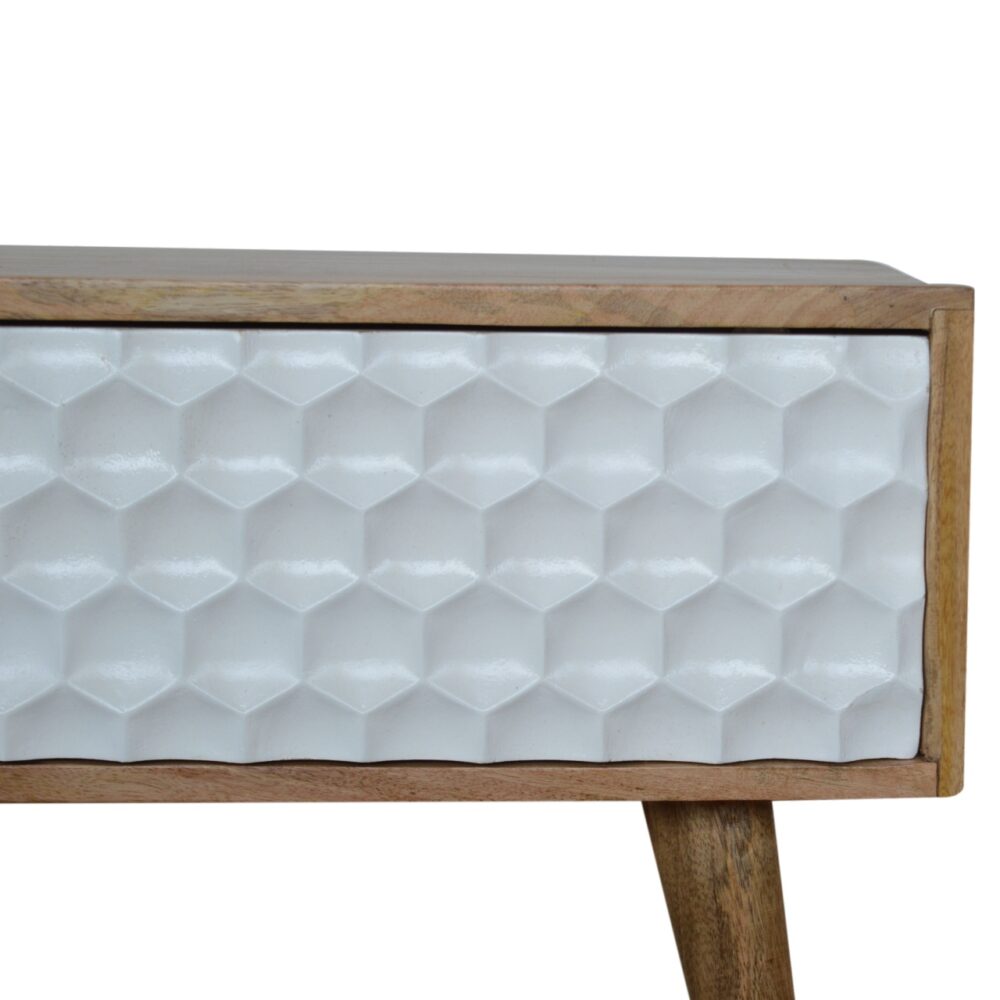 Honeycomb Carved Coffee Table - Image 6
