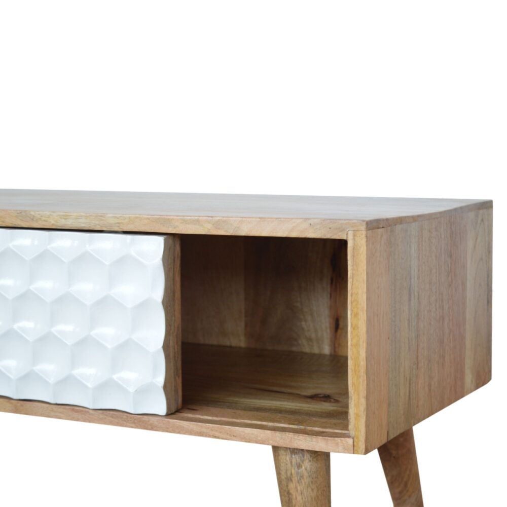 Honeycomb Carved Coffee Table - Image 3