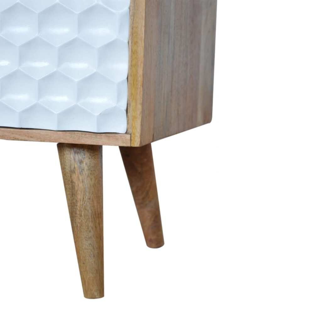 Honeycomb Carved Coffee Table - Image 4