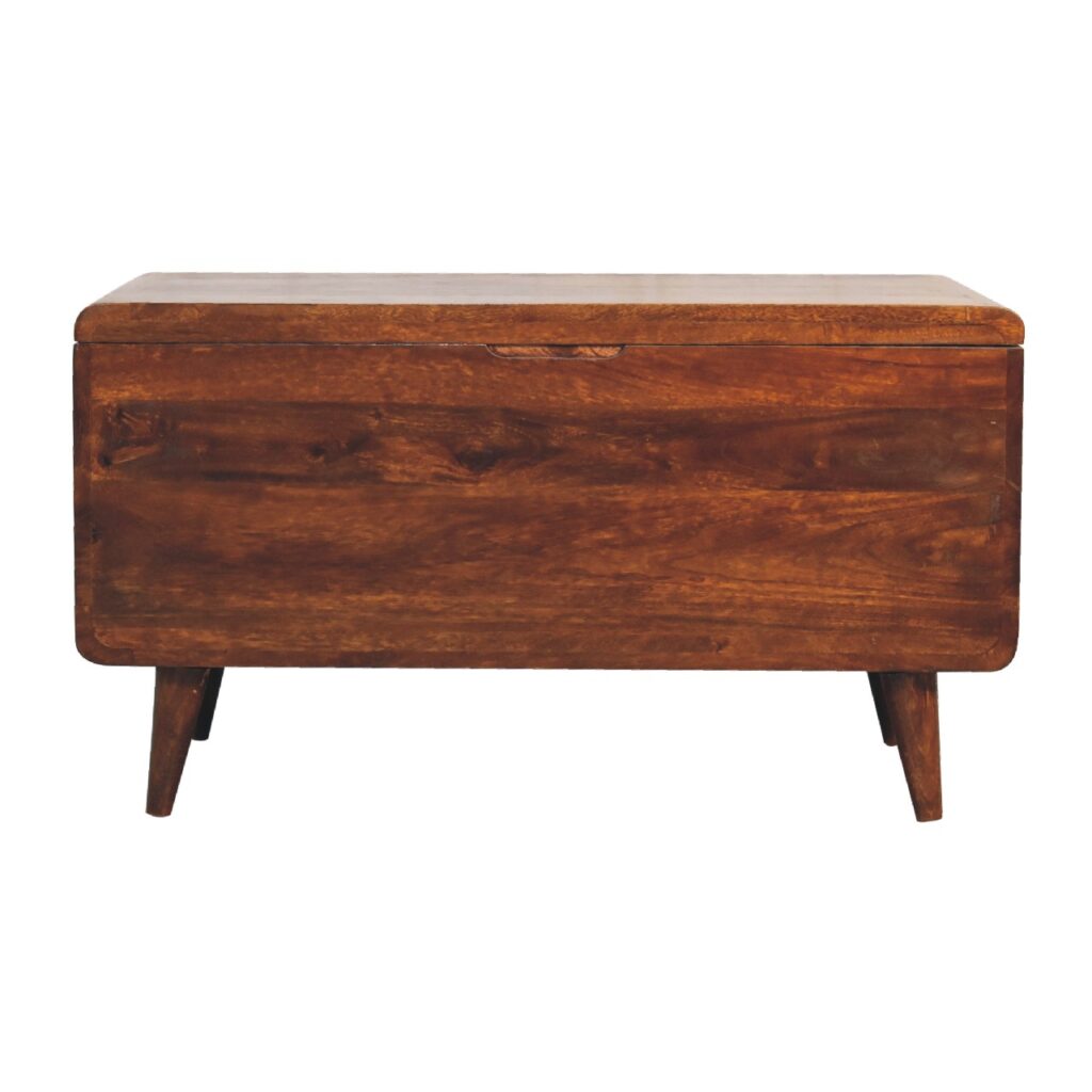 Canada Curved Chestnut Blanket Box Suppliers