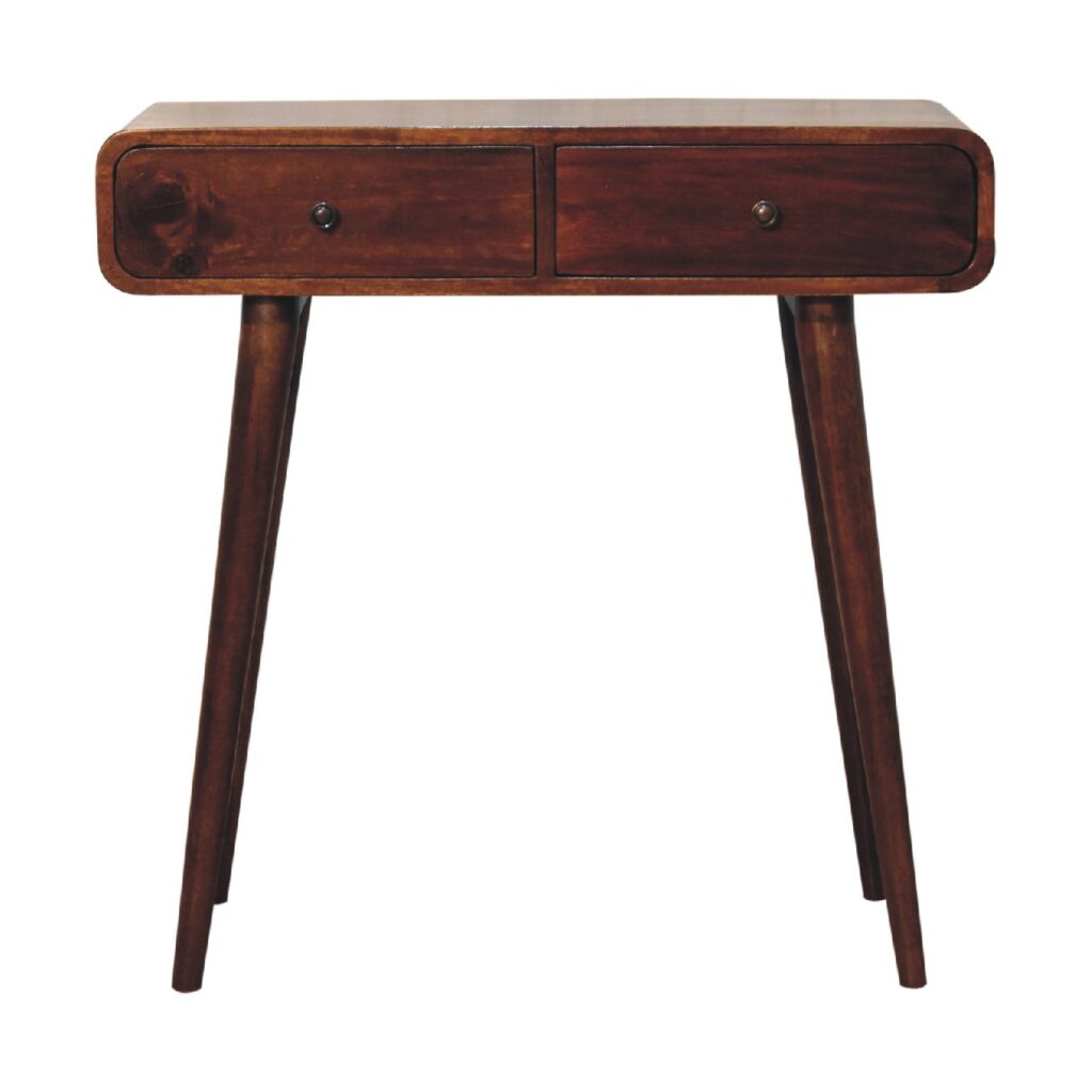 Canada Chestnut Curved Hallway Table Suppliers
