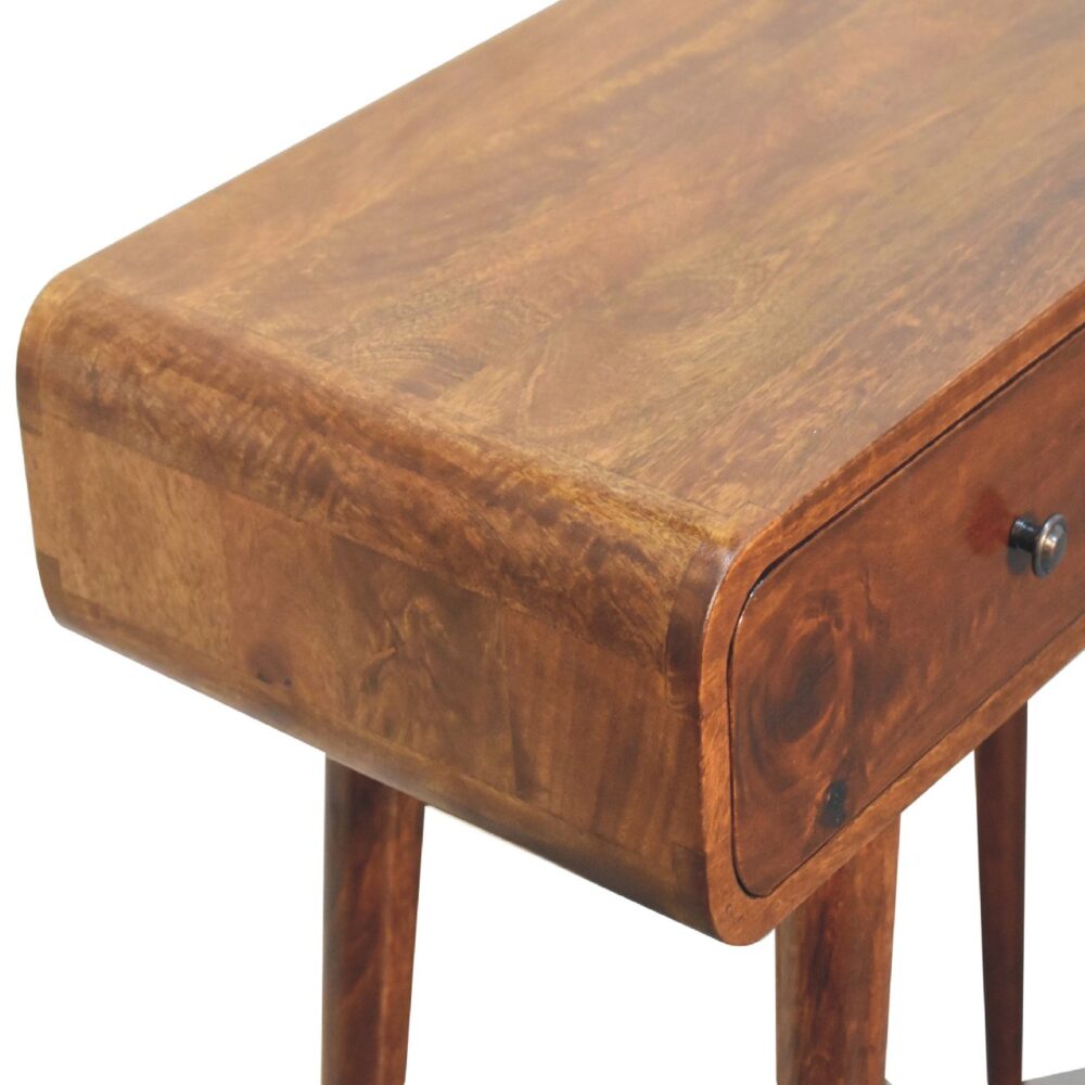 Chestnut Curved Hallway Table - Image 6
