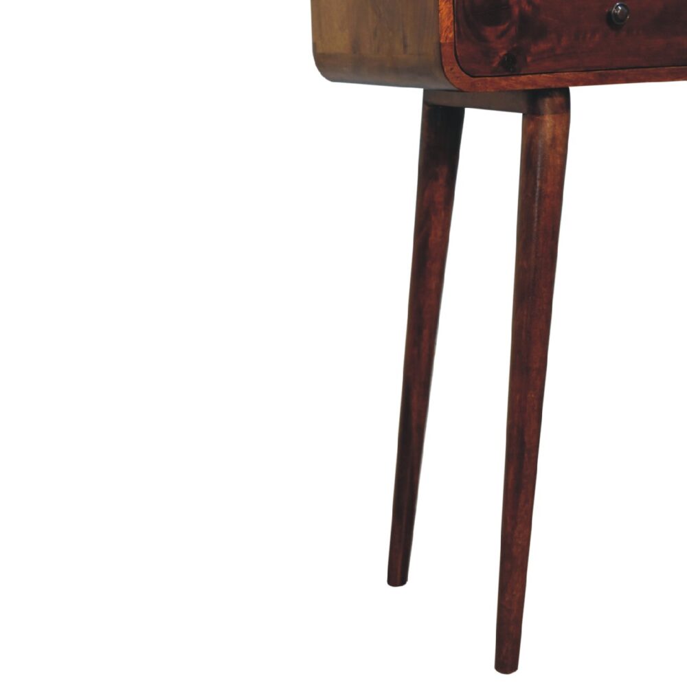Chestnut Curved Hallway Table - Image 8