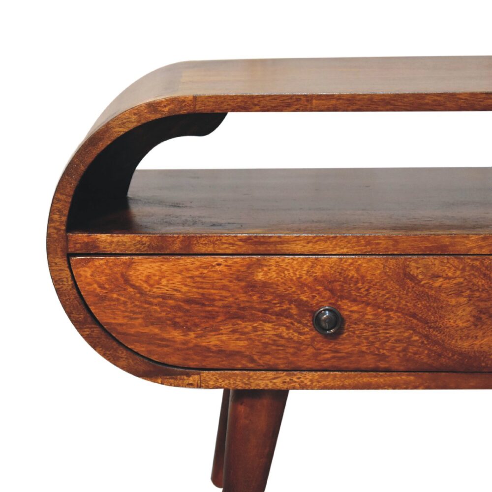 Chestnut Circular TV Stand - Image 5