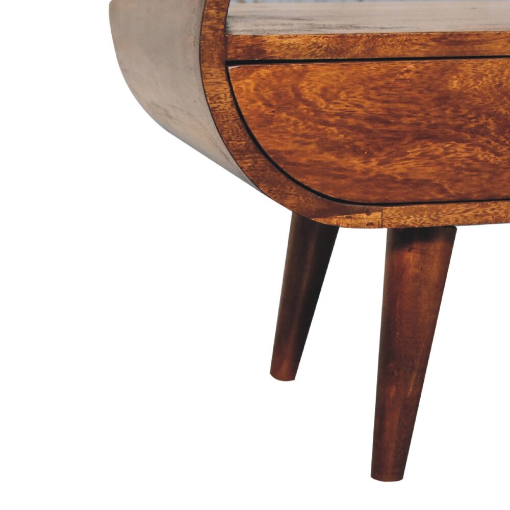 Chestnut Circular TV Stand - Image 9