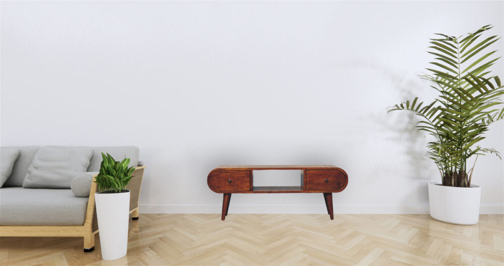 Chestnut Circular TV Unit - Image 10