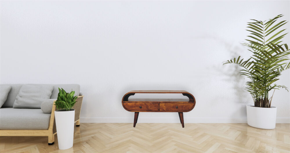 Chestnut Circular TV Stand - Image 10