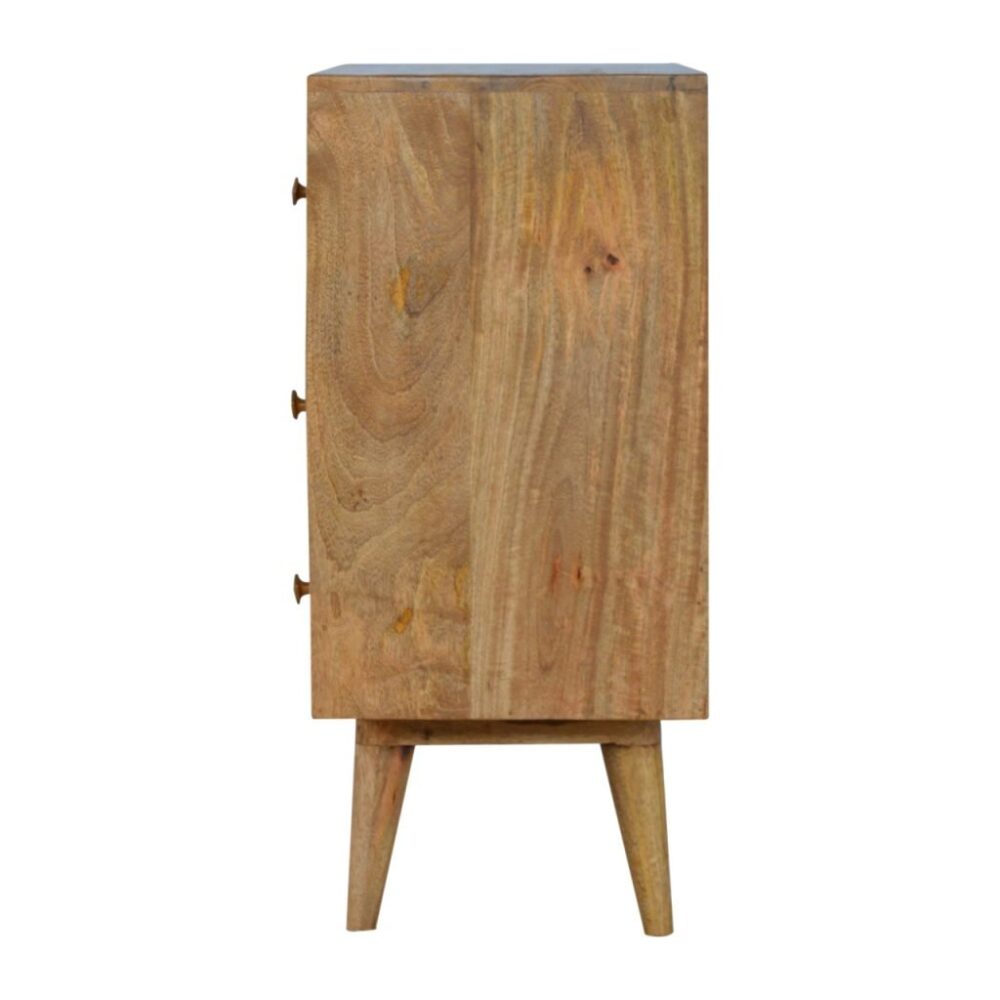 3 Drawer Zig-Zag Patterned Patchwork Chest - Image 9