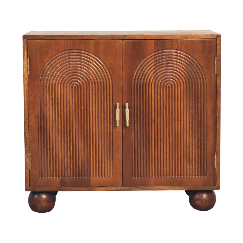 Canada Chestnut Carved Ball Cabinet Suppliers