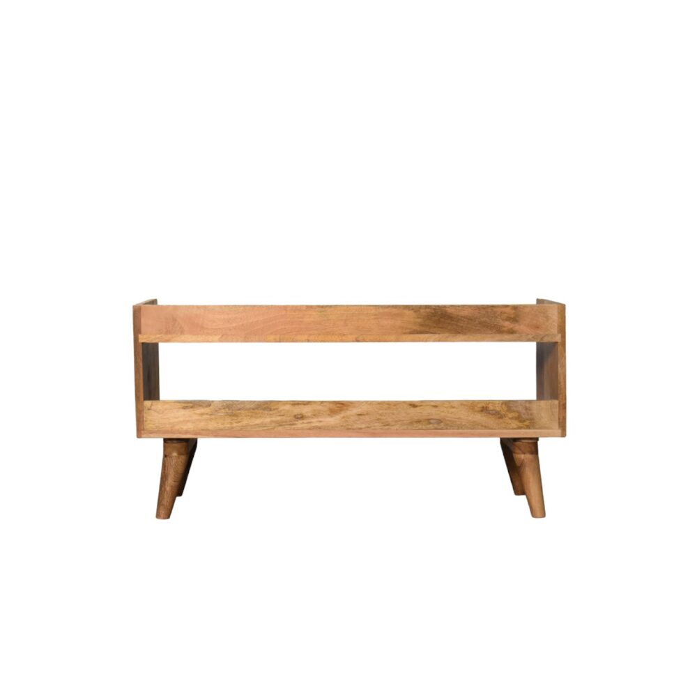 Oak-ish Nordic Storage Bench - Image 9