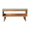 Canada Oak-ish Nordic Storage Bench With Mud Linen Suppliers