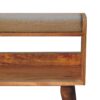Oak-ish Nordic Storage Bench With Mud Linen - Image 4