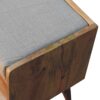 Oak-ish Nordic Storage Bench With Mud Linen - Image 6
