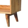 Oak-ish Nordic Storage Bench With Mud Linen - Image 8