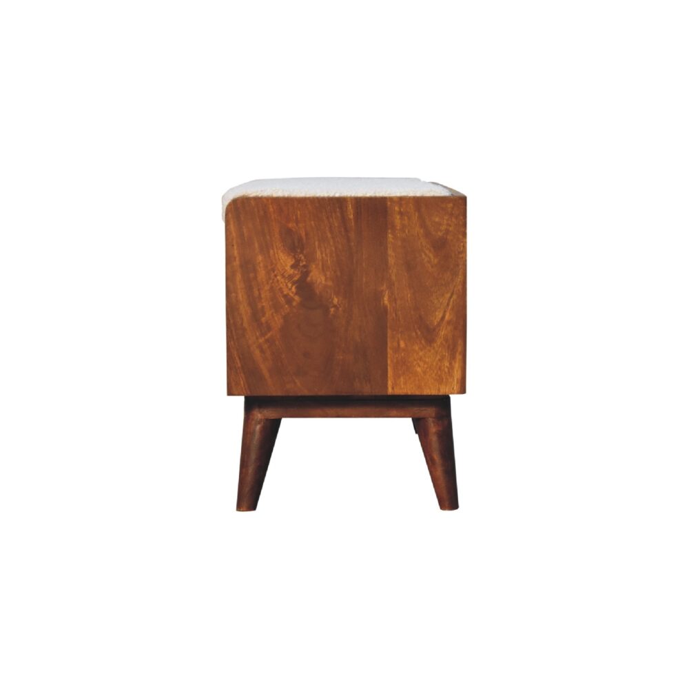 Boucle Nordic Storage Bench - Image 8