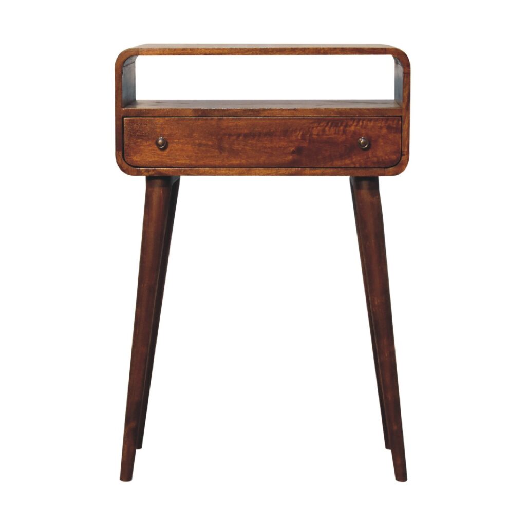 Canada Chestnut Nordic Style One Drawer & One Open Slot Console Table Suppliers
