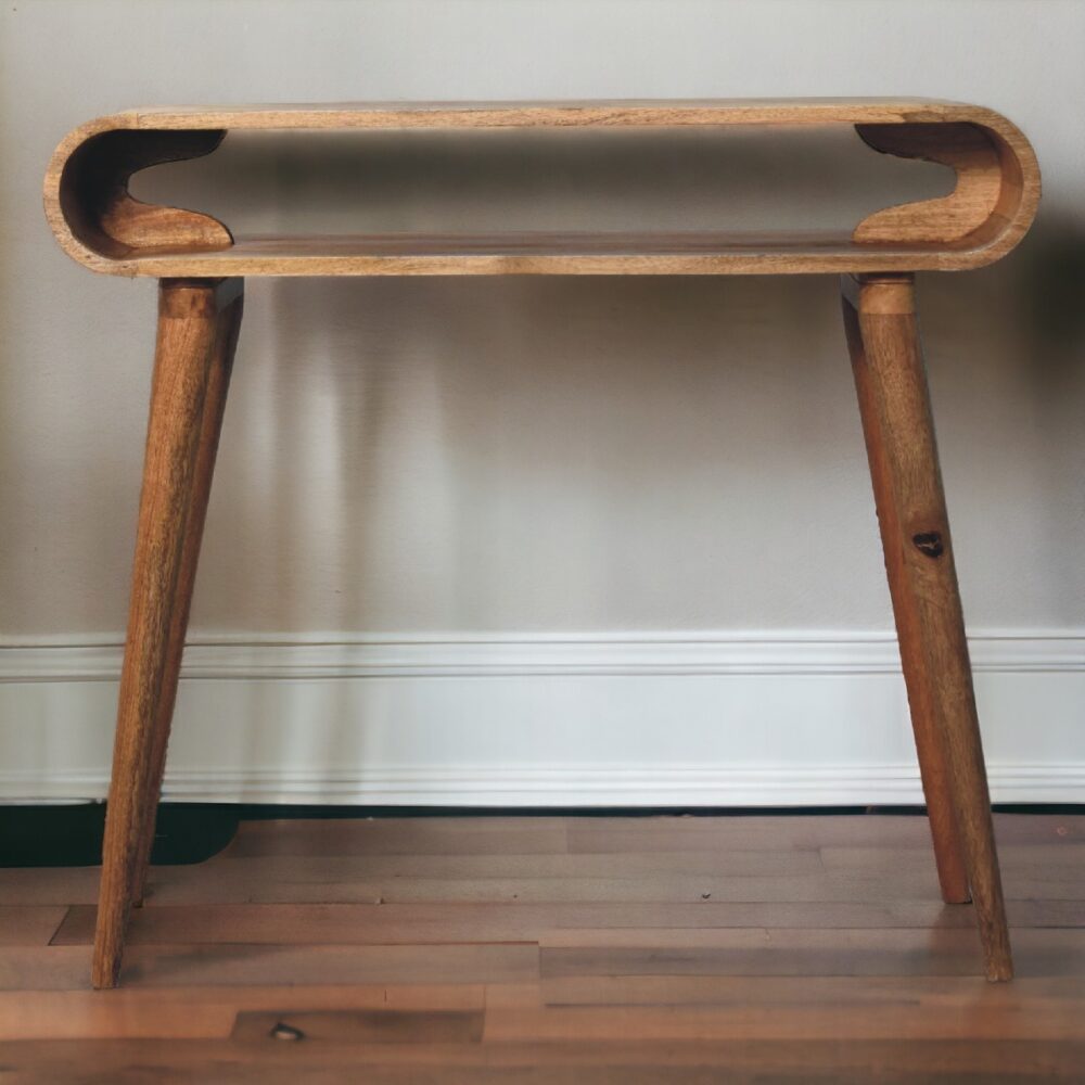 Amaya Chestnut Nordic Style Console Table - Image 10