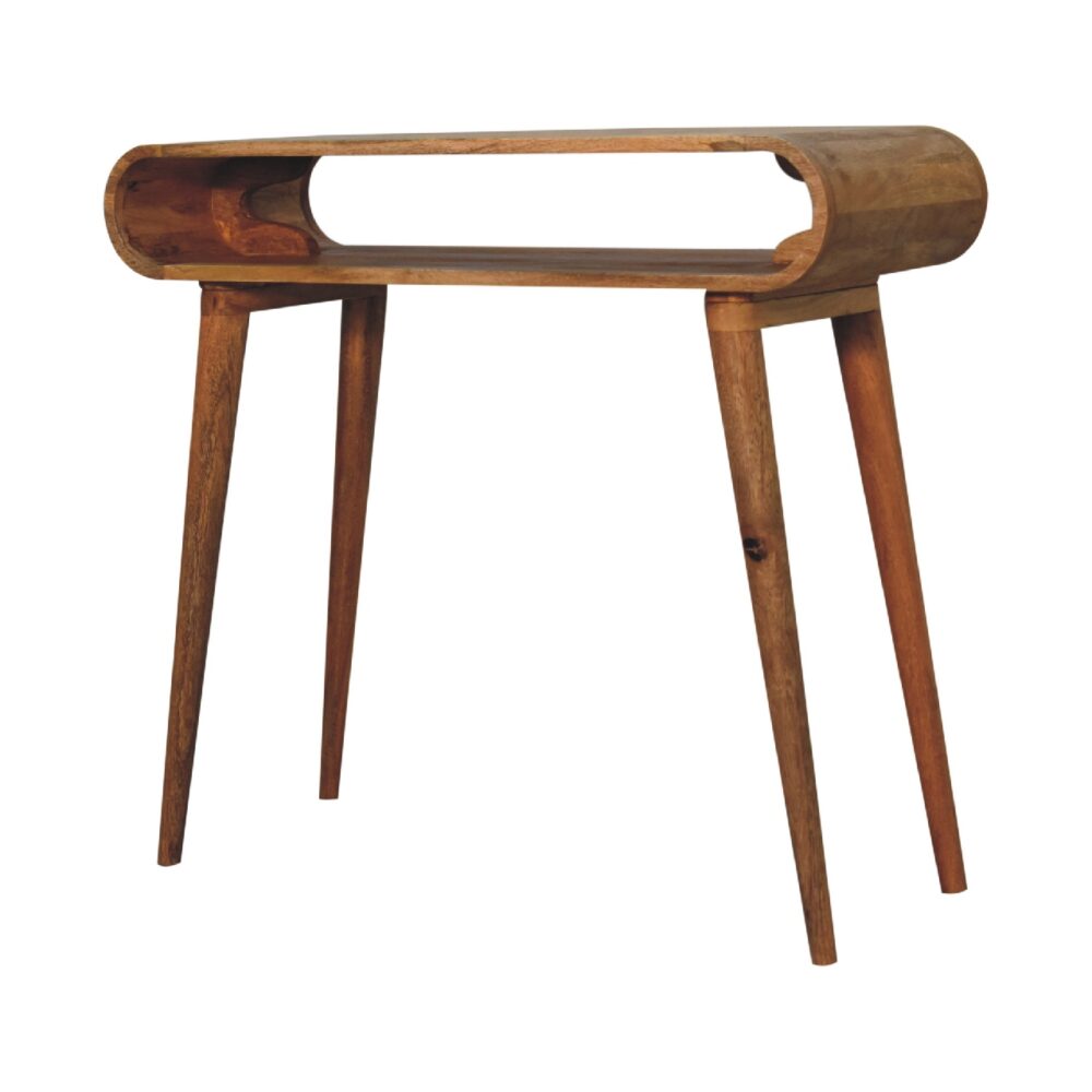 Amaya Chestnut Nordic Style Console Table - Image 3