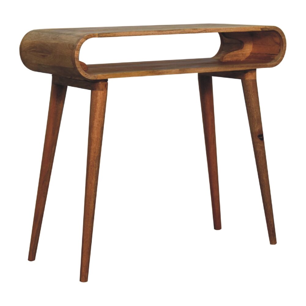 Amaya Chestnut Nordic Style Console Table - Image 4