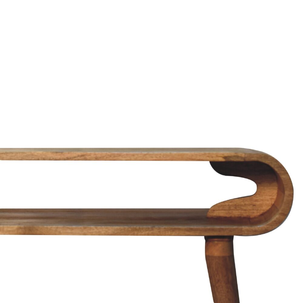 Amaya Chestnut Nordic Style Console Table - Image 5