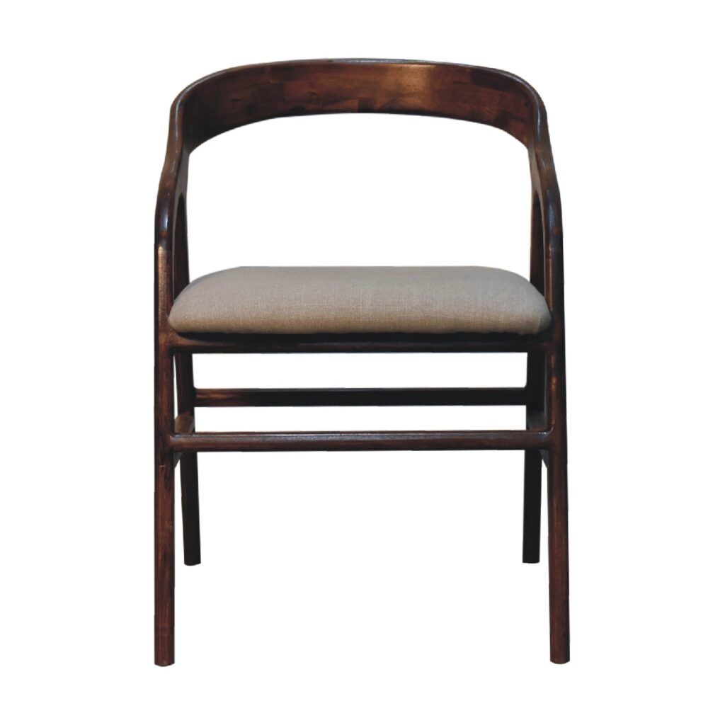 Canada Chestnut Linen Deco Chair Suppliers