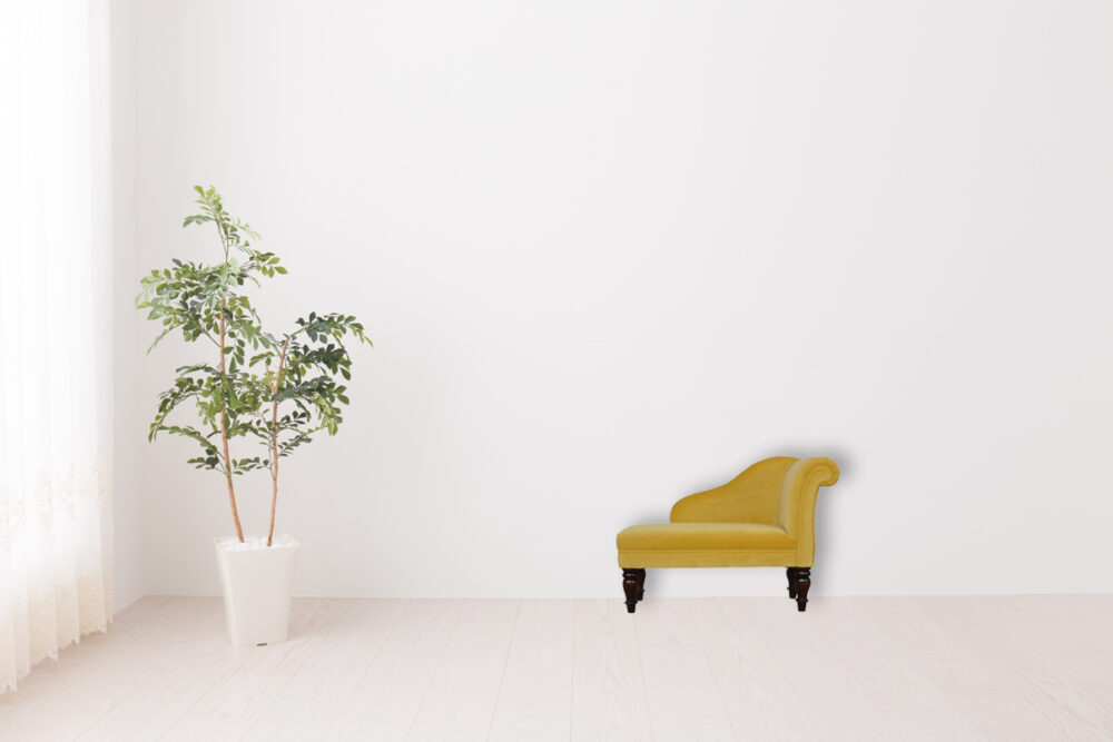 Canada Mustard Velvet Chaise Suppliers