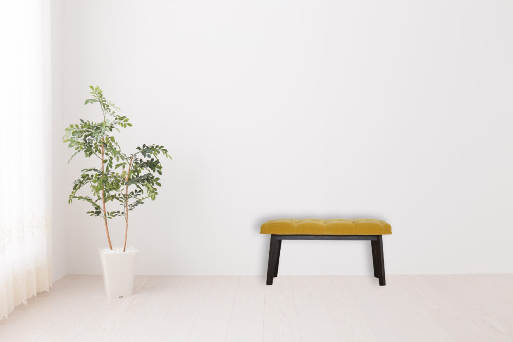 Canada Mustard Velvet Hallway Bench Suppliers