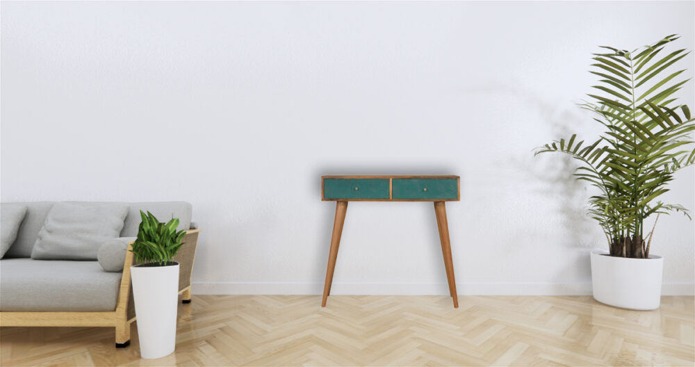 Canada Acadia Teal Console Table Suppliers