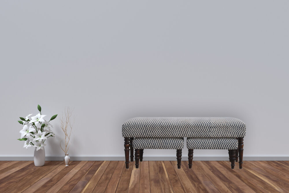Natural Jute Set of 3 Benches - Image 7