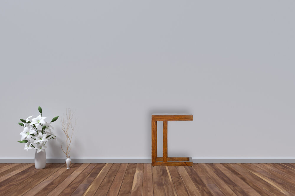 Chestnut Finish One-sided End Table - Image 10