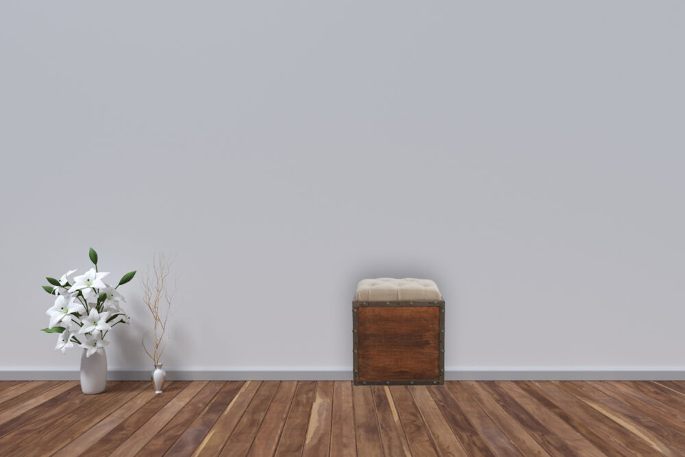 Iron Padded Storage Footstool - Image 10