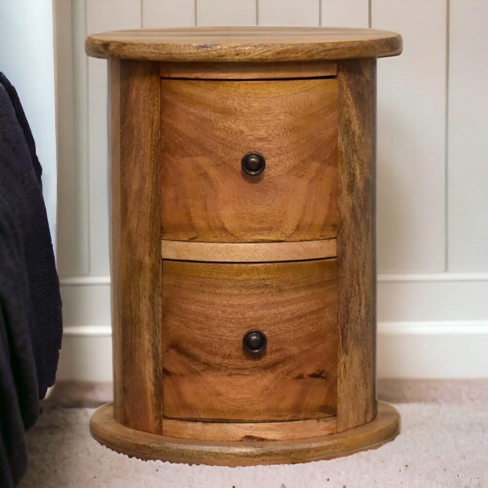Mini 2 Drawer Drum Chest - Image 10