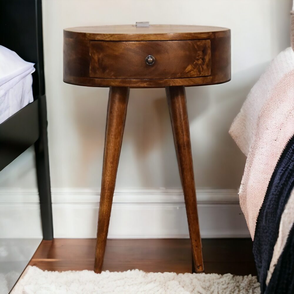 Single Chestnut Nightsand - Image 10