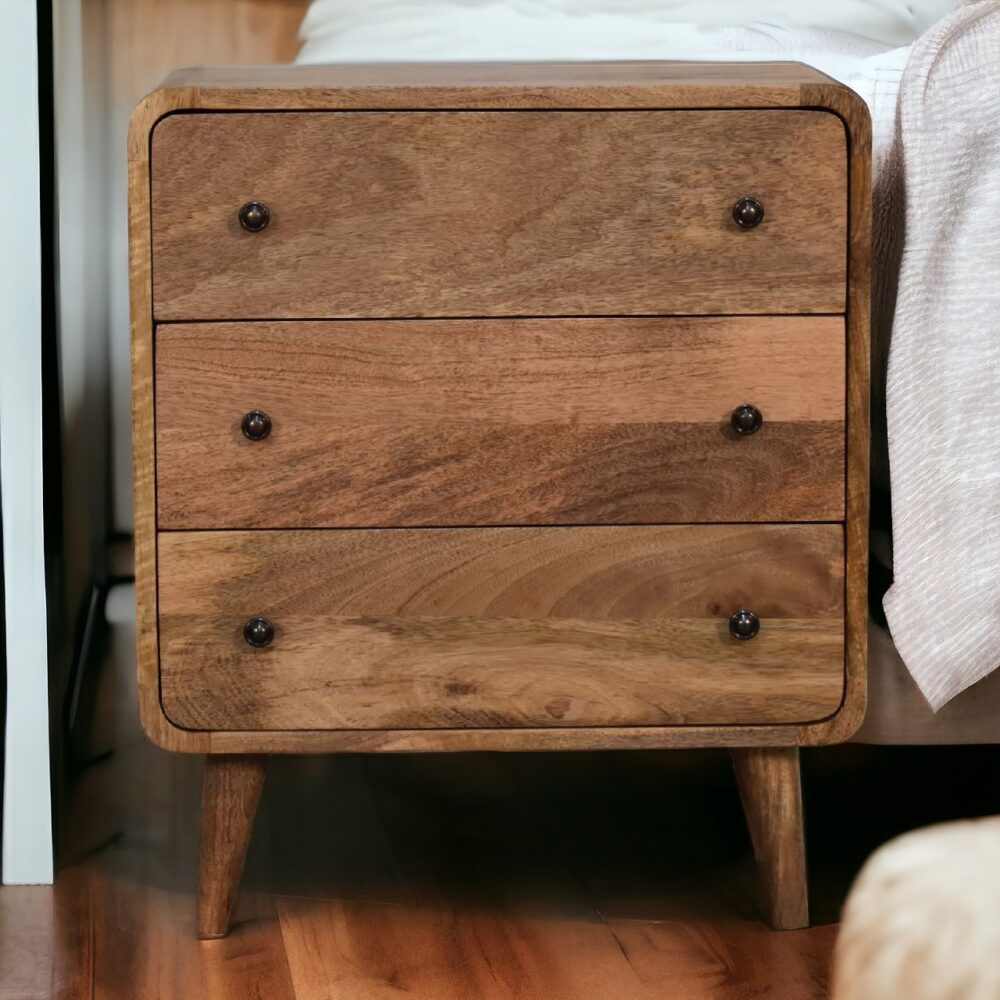 Mini Curved Oak-ish Chest - Image 10