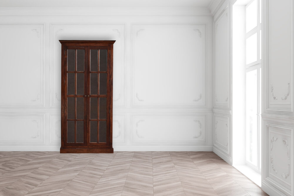 Tall Cherry Glazed Cabinet - Image 12