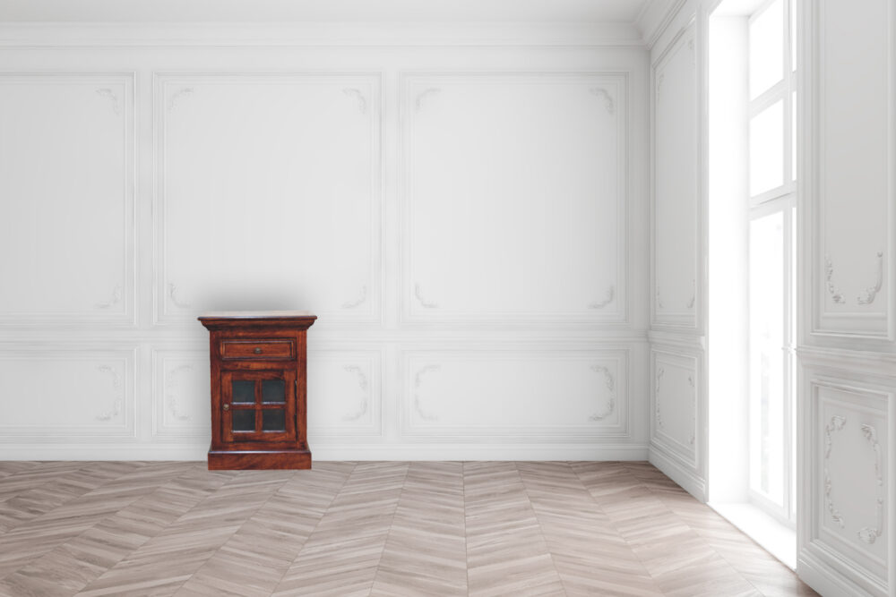 Cherry Nightsand with Glazed Door - Image 11