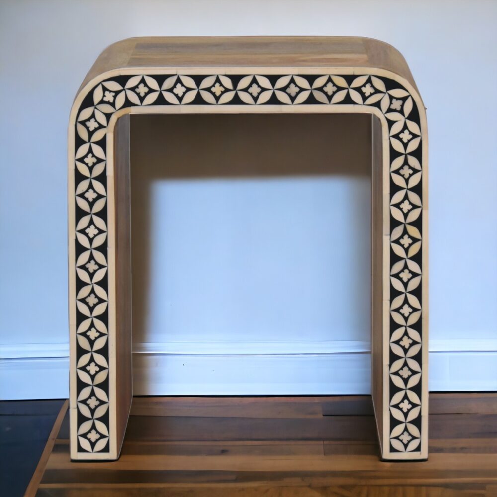 Edessa Bone Inlay End Table - Image 12