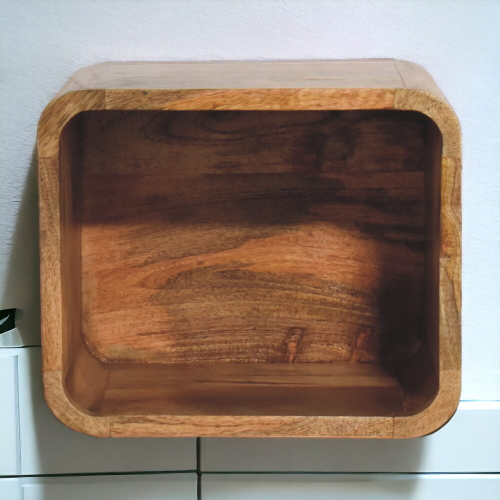 Oak-ish Floating Open Nightsand - Image 10