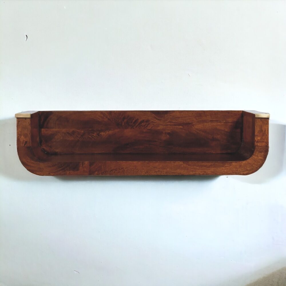 Indira Chestnut Floating Console - Image 11
