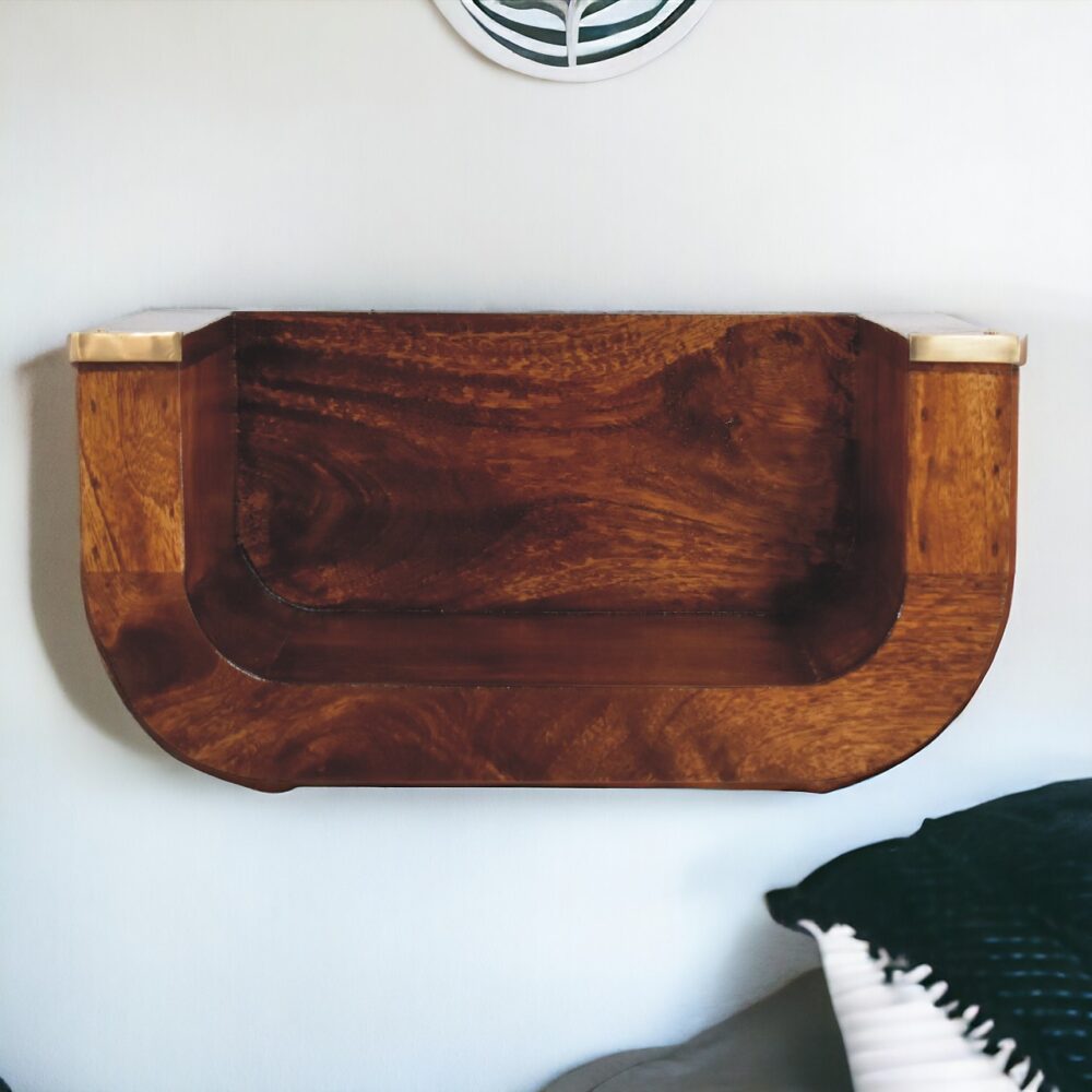 Indira Chestnut Floating Nightsand - Image 10