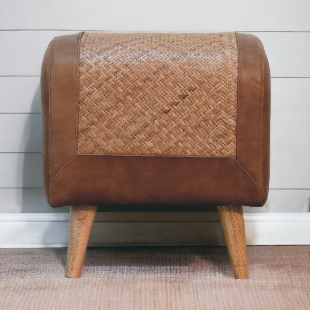Seagrass Buffalo Square Footstool - Image 10
