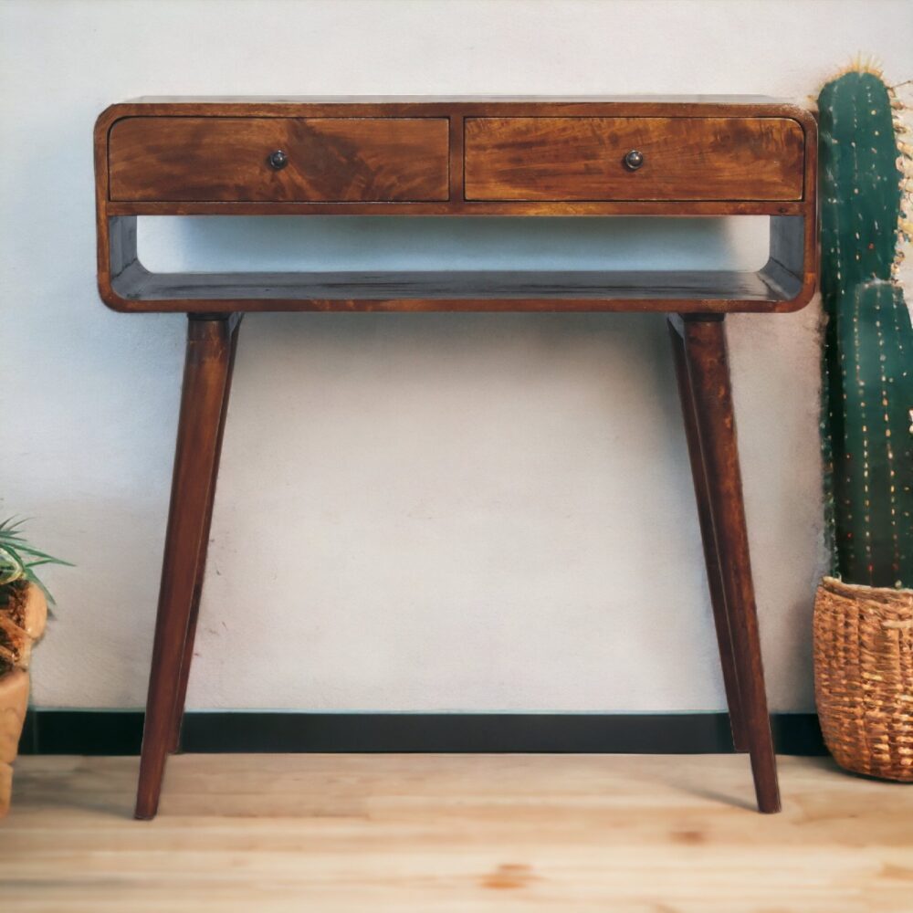 Sonata Chestnut Console Table - Image 12
