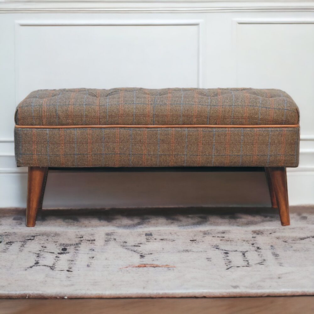 Multi Tweed Buffalo Pipe Bench - Image 10