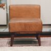 Tan Buffalo Backrest Footstool - Image 11